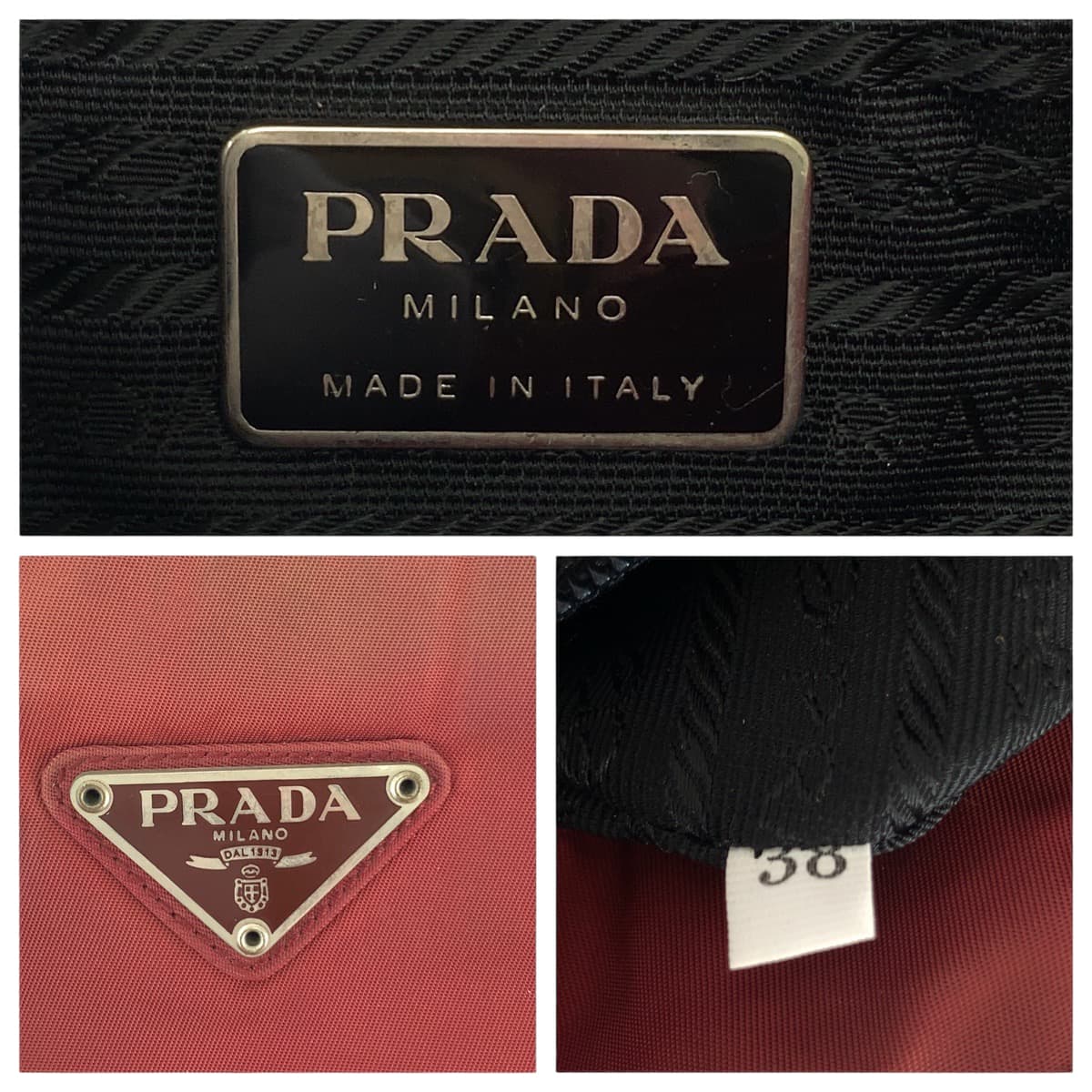 Prada Nylon Tessuto Logo Tote Bag