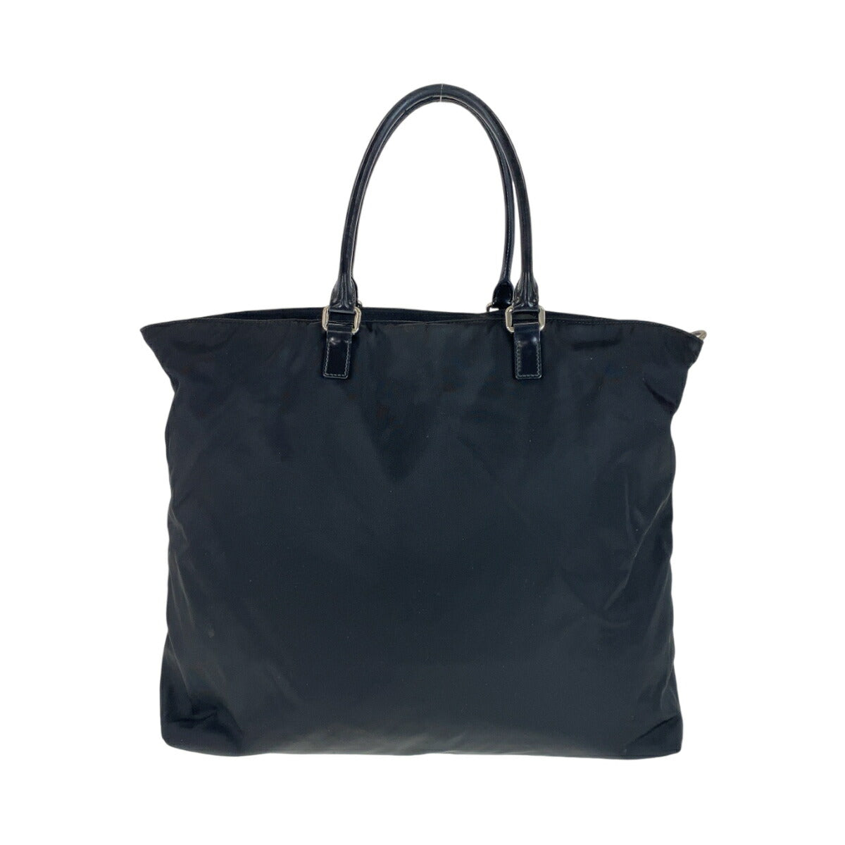 Prada Nylon Tessuto Logo Embossed Tote Bag