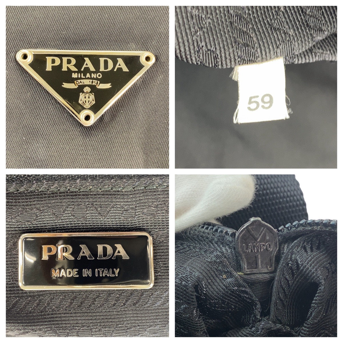 Prada Nylon Tessuto Triangle Logo Messenger Bag