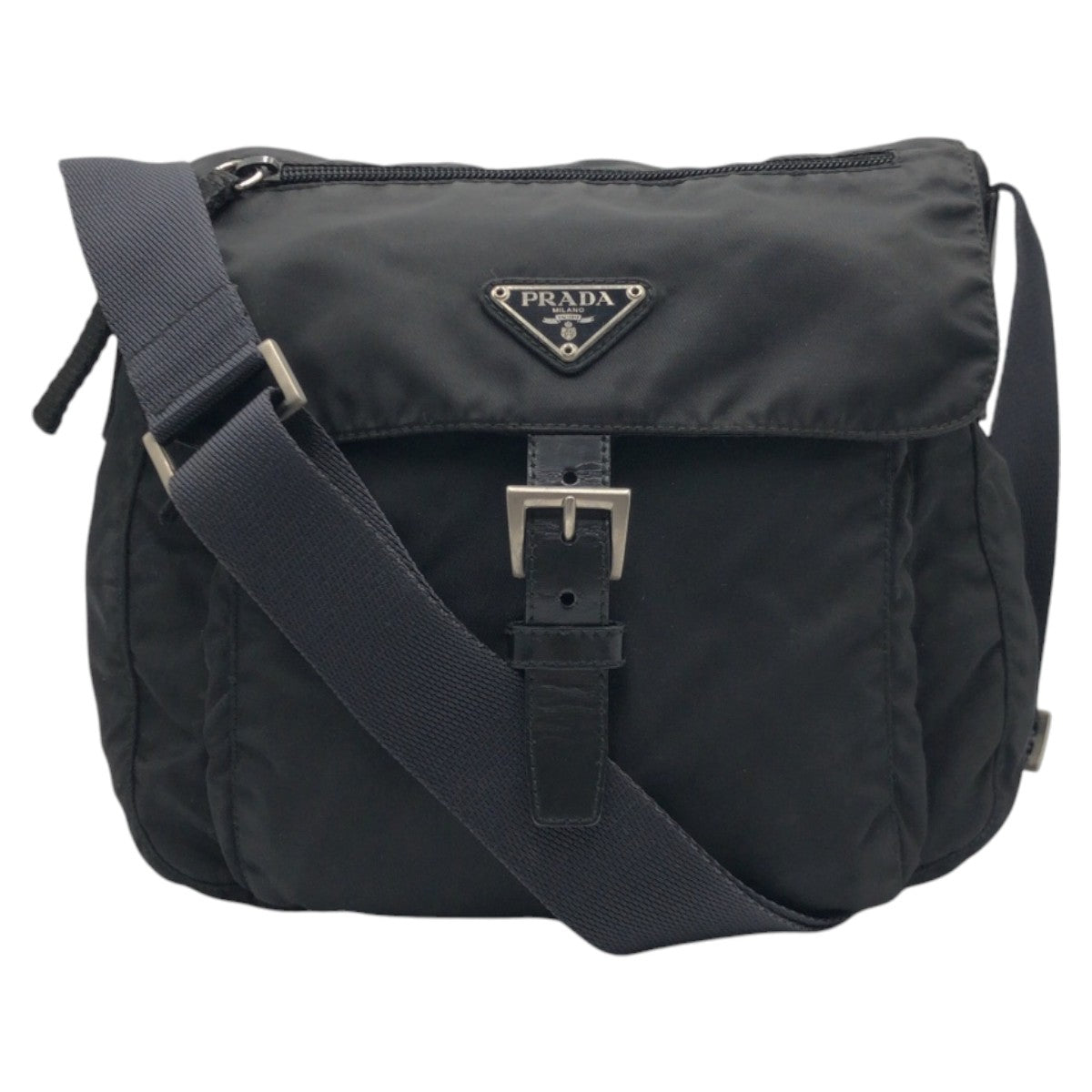 Prada Nylon Tessuto Logo Shoulder Bag