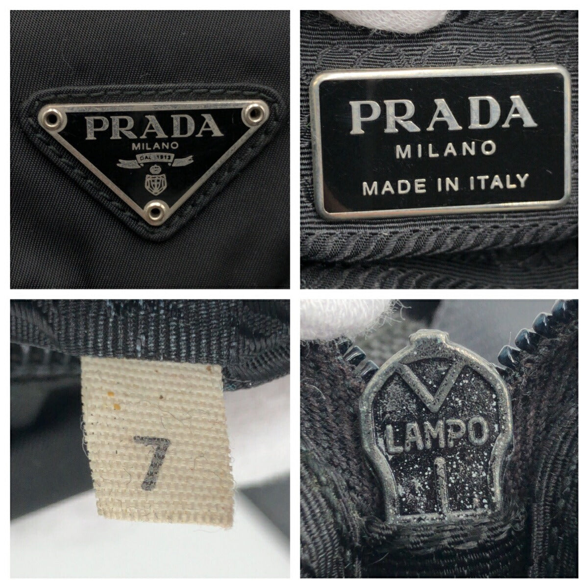 Prada Nylon Tessuto Logo Shoulder Bag