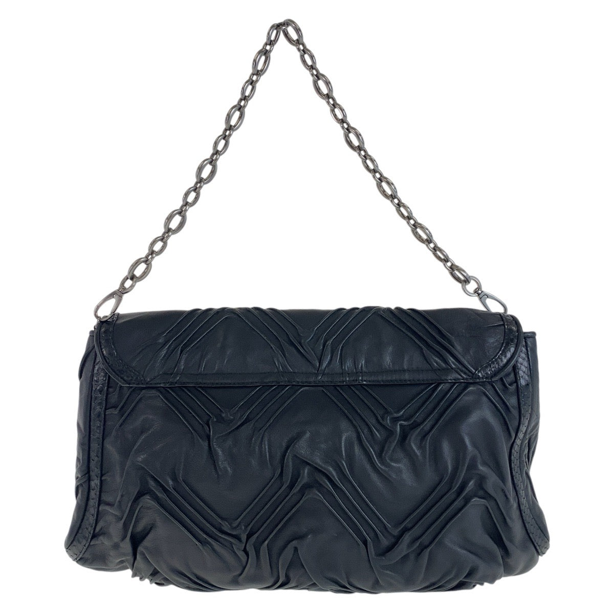 Bvlgari Leather Python Chandra Shoulder Bag