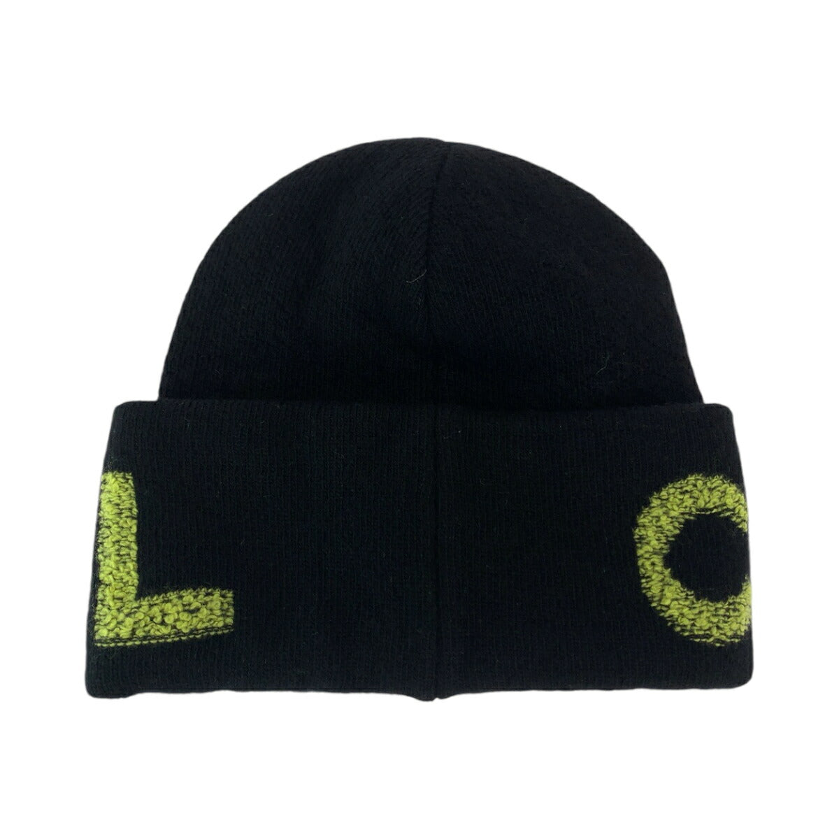 Chanel Wool/Cashmere Knit Hat Black Yellow in Great Condition