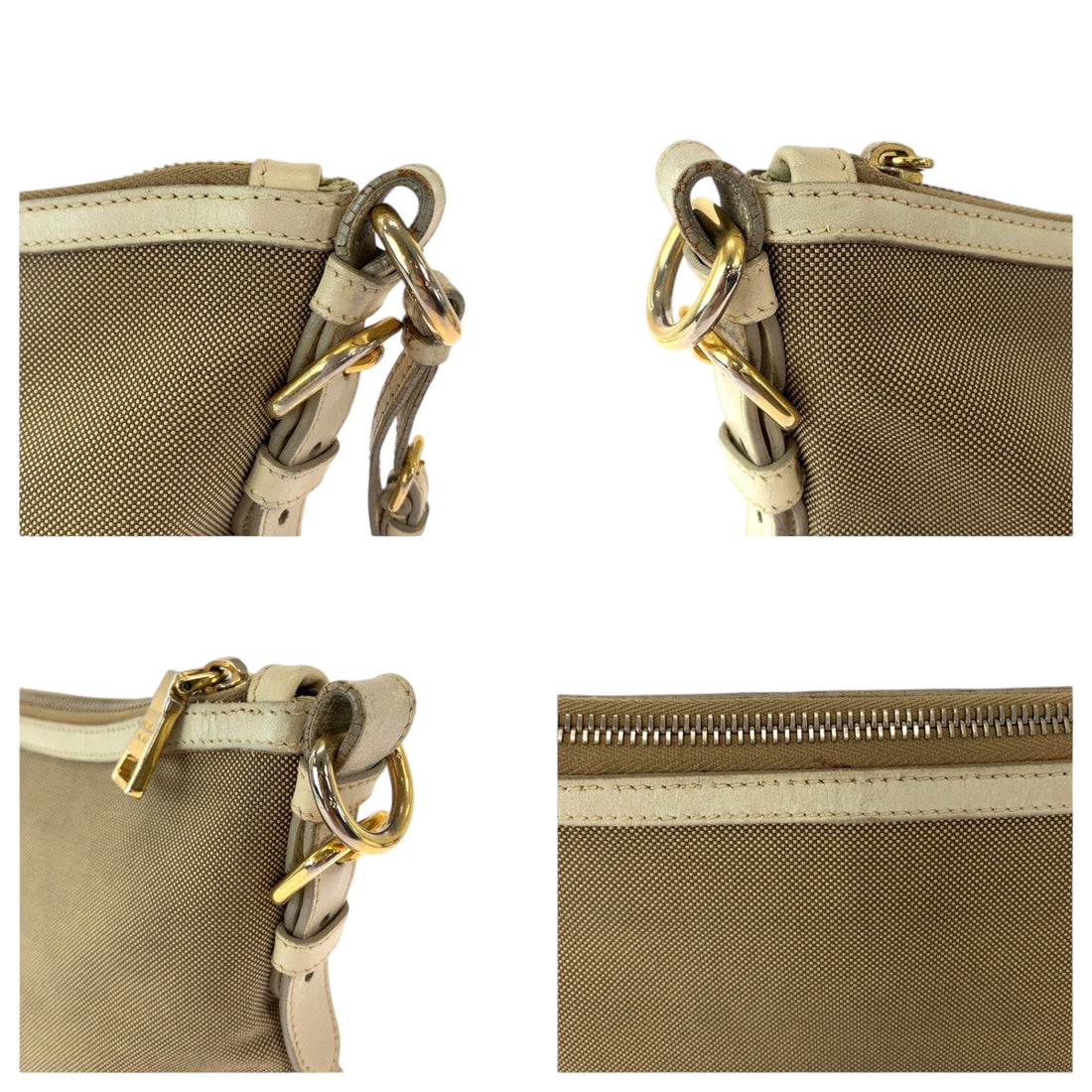 Prada Canvas Logo Jacquard Shoulder Bag BT0867