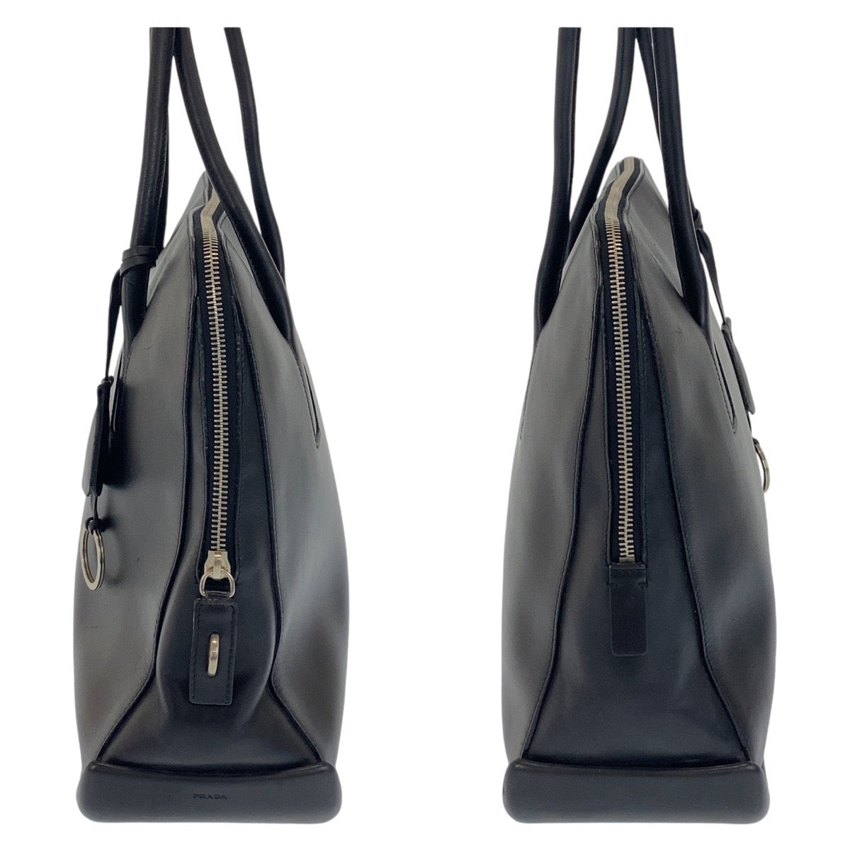 Prada Leather Shoulder Tote Bag