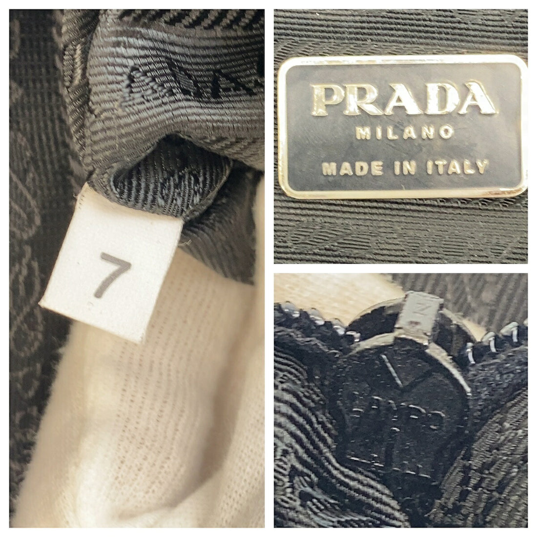 Prada Leather Shoulder Tote Bag