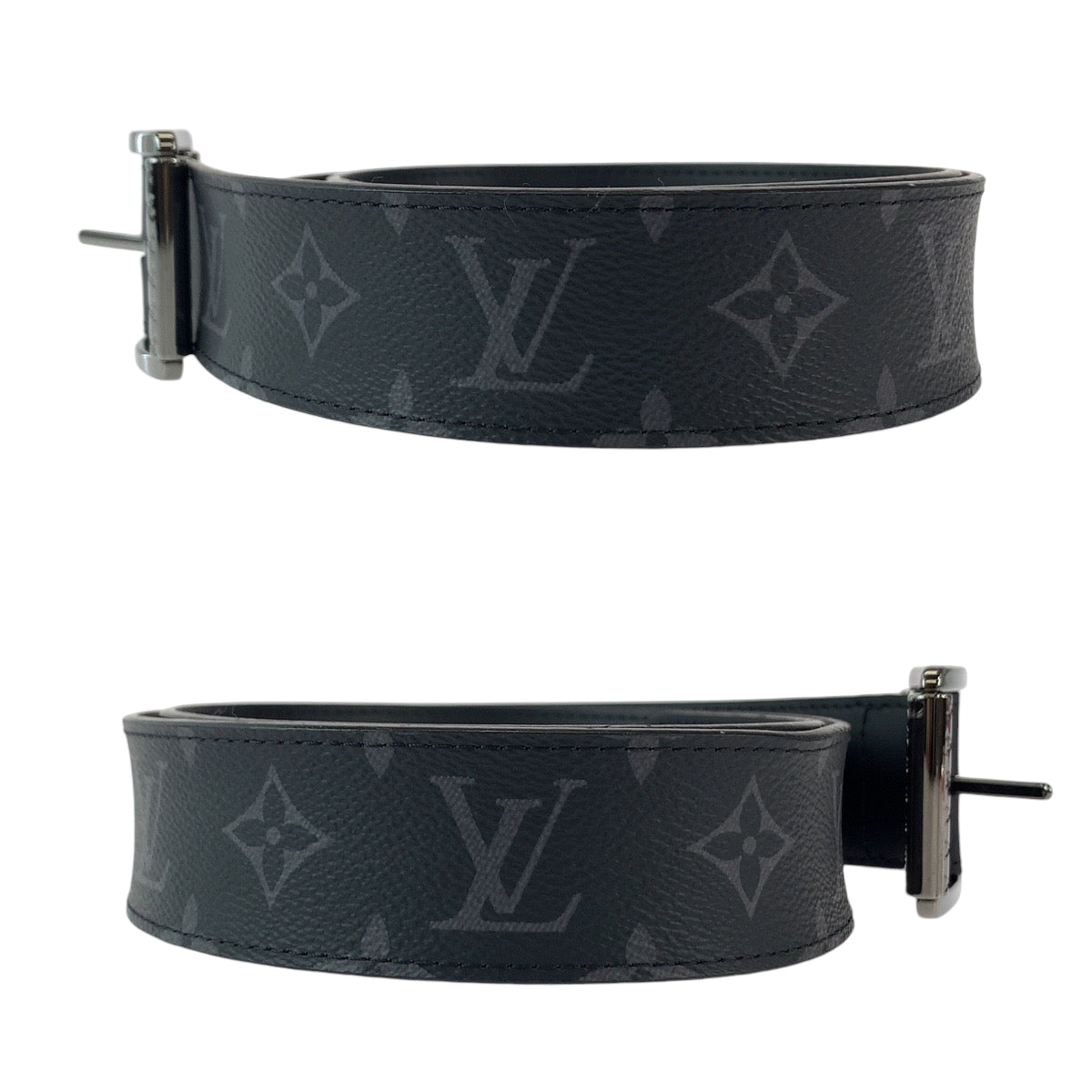 Louis Vuitton Monogram Eclipse Belt M9044 in Very Good Condition