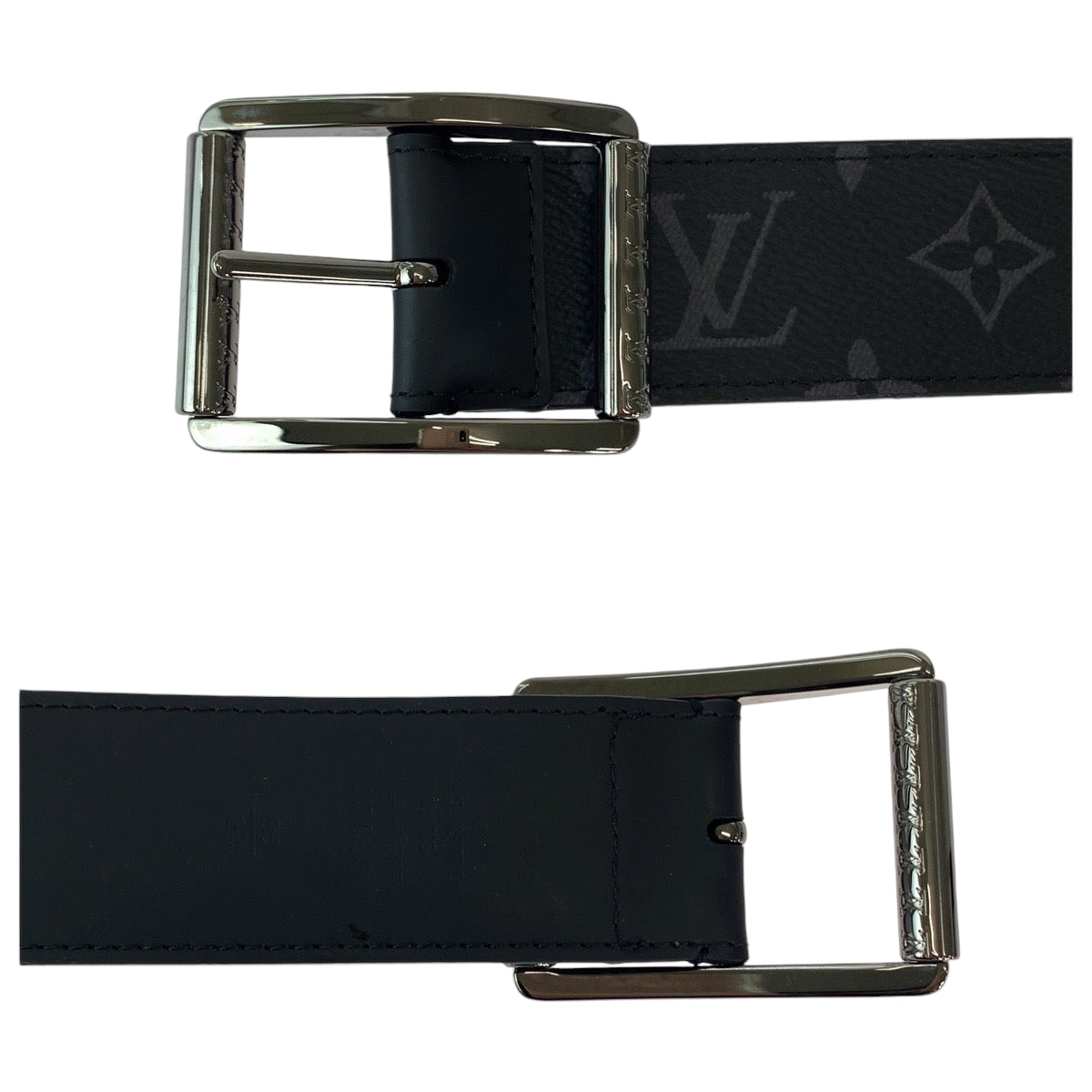 Louis Vuitton Monogram Eclipse Belt M9044 in Very Good Condition