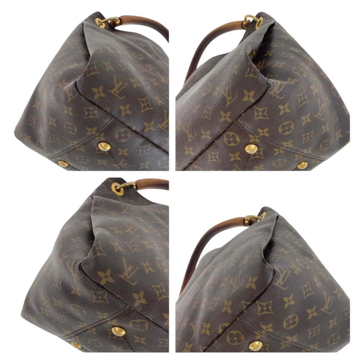 Louis Vuitton Artsy MM Shoulder Bag PVC/Leather in Good Condition