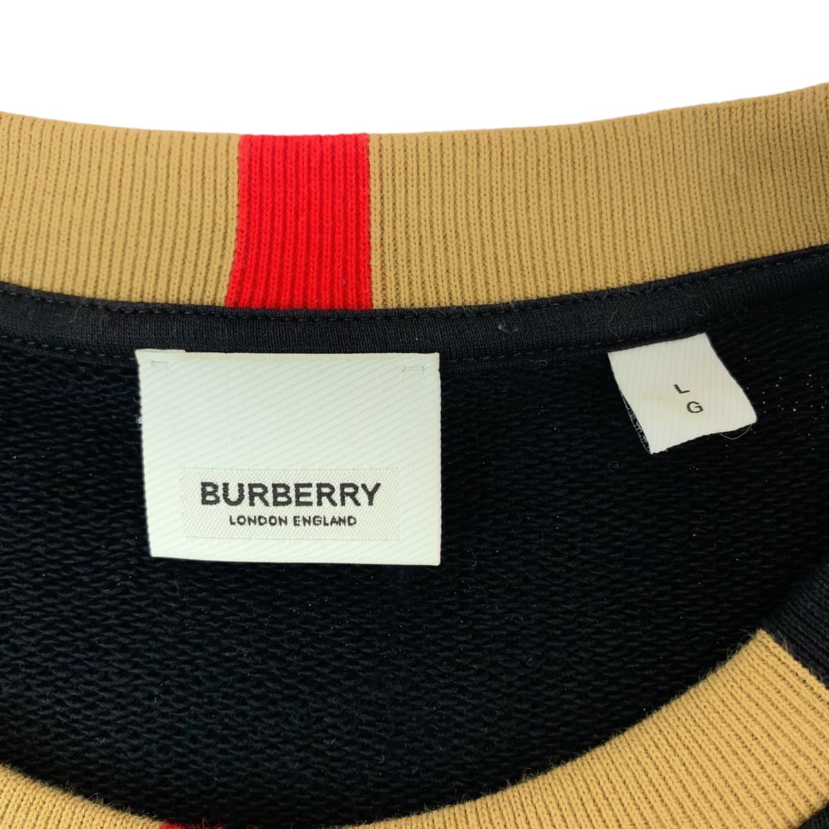 Burberry Check Logo Sweatshirt Cotton L