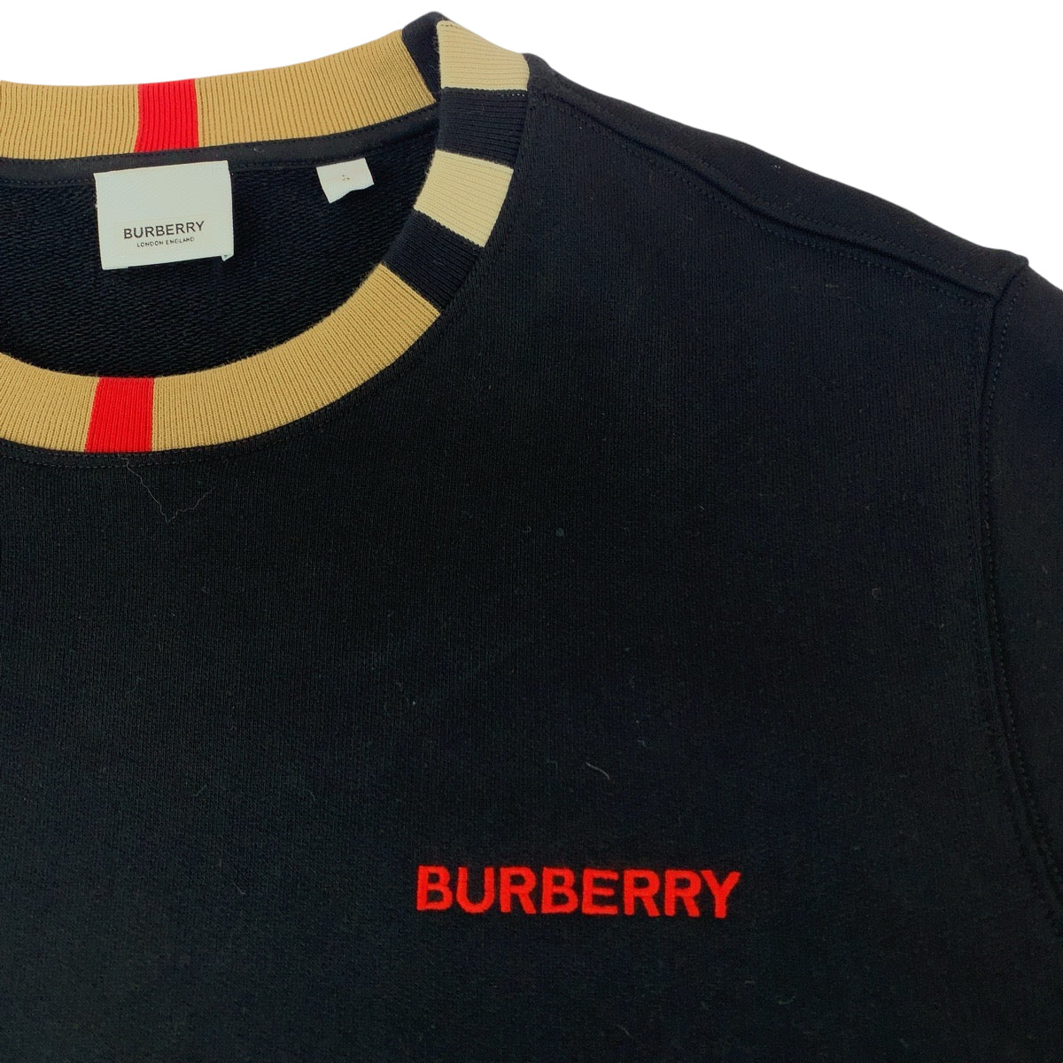 Burberry Check Logo Sweatshirt Cotton L