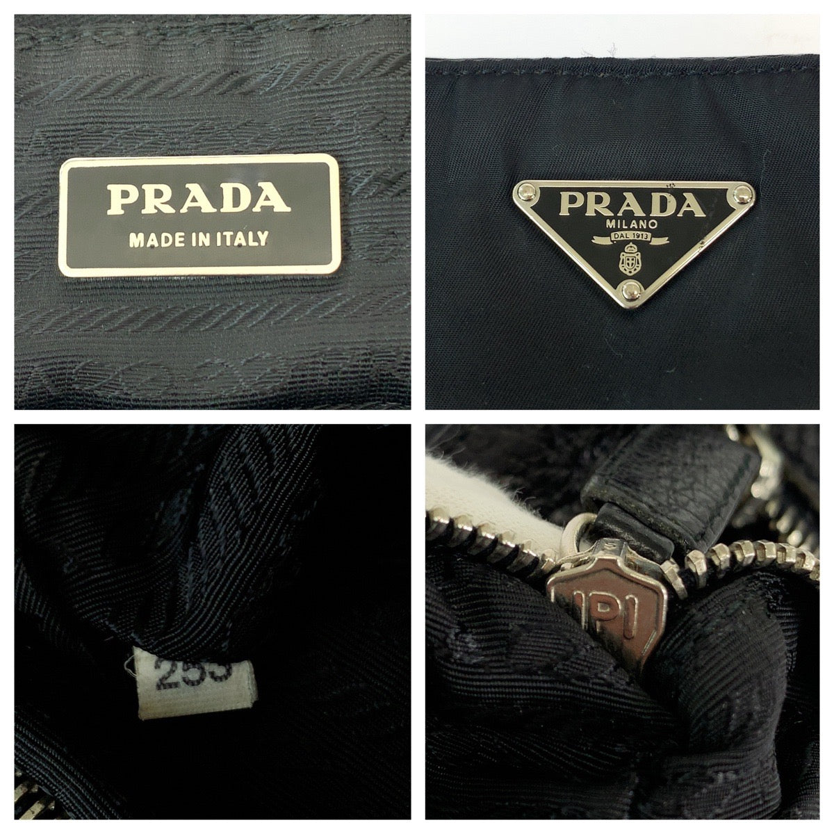 Prada Nylon Leather Tessuto Vittelodaino Messenger Bag