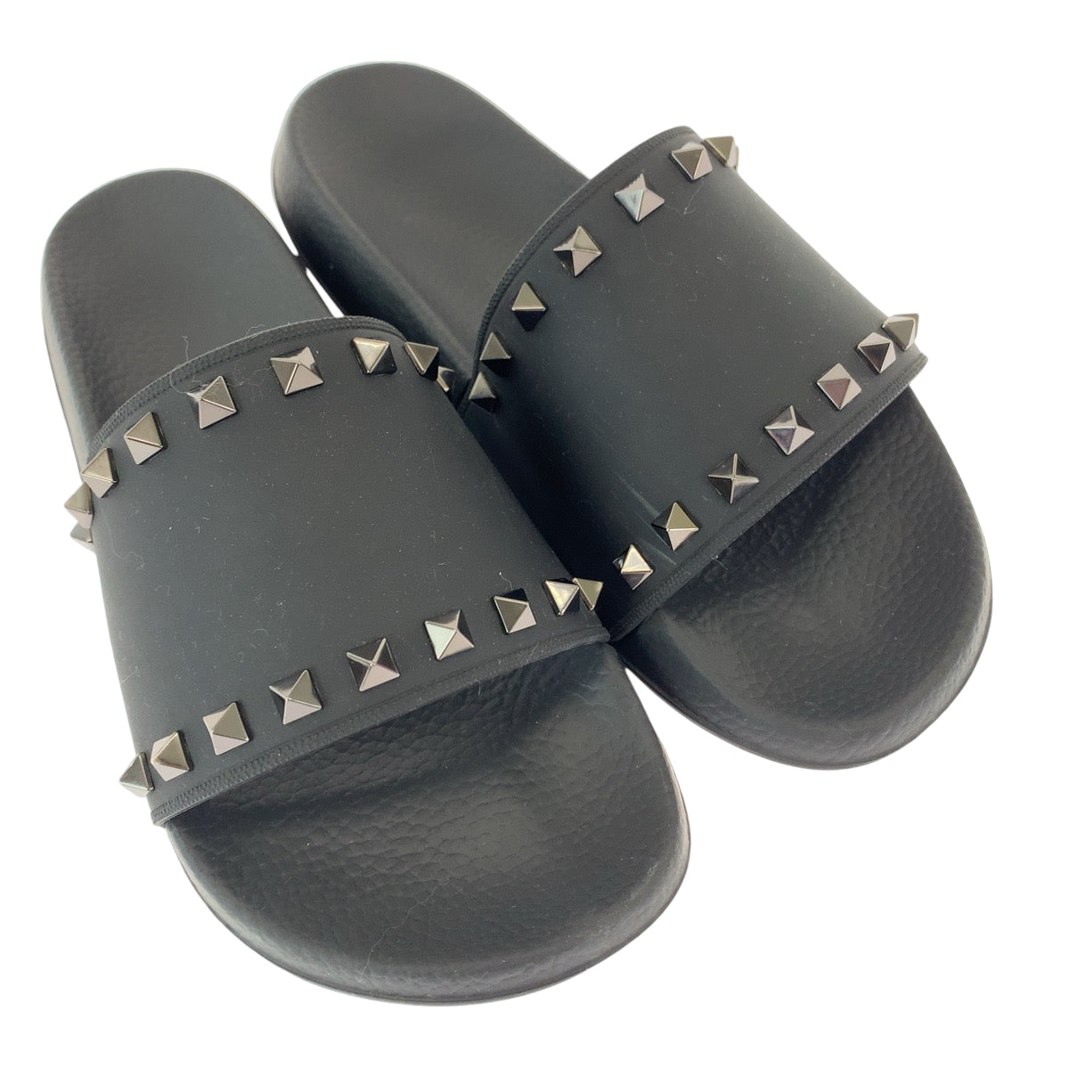 Valentino Rockstuds Rubber Slide Sandals in Very Good Condition