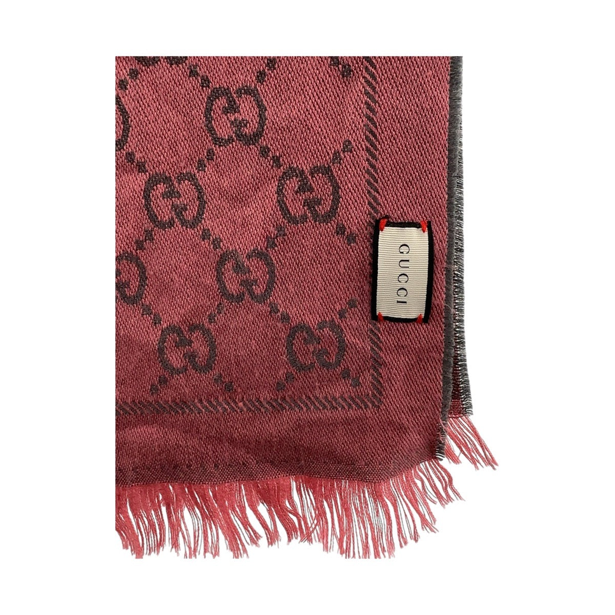 Gucci Wool GG Pattern Scarf