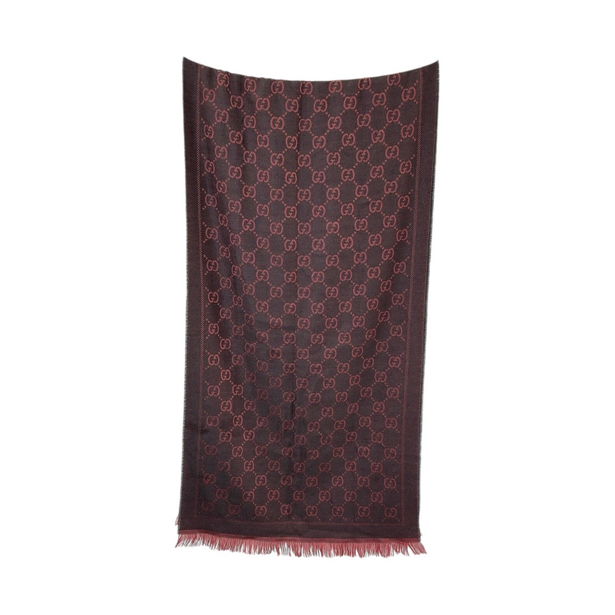 Gucci Wool GG Pattern Scarf