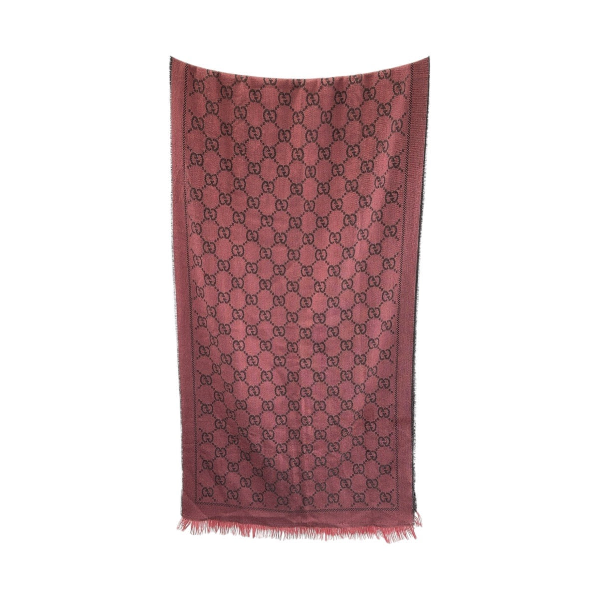 Gucci Wool GG Pattern Scarf