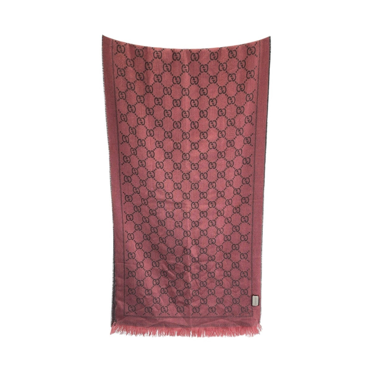 Gucci Wool GG Pattern Scarf