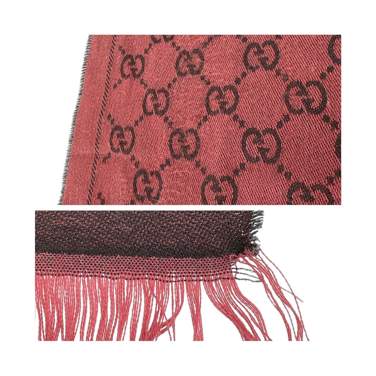 Gucci Wool GG Pattern Scarf