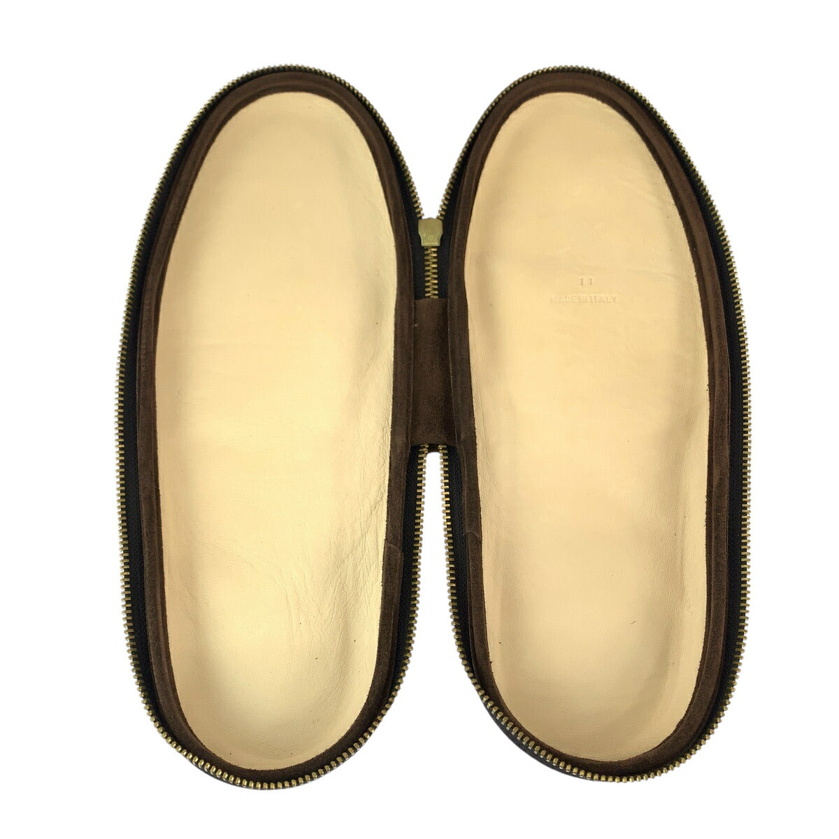 Gucci Suede Slippers Brown Gold Hardware