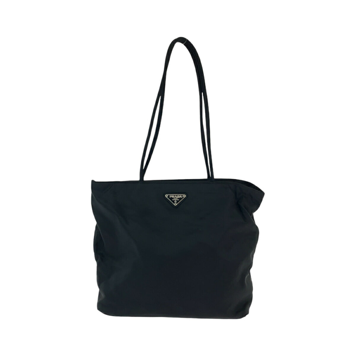 Prada Nylon Tessuto Triangle Logo Tote Bag