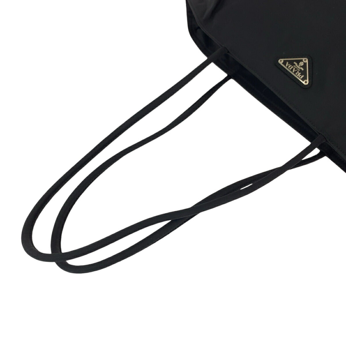 Prada Nylon Tessuto Triangle Logo Tote Bag