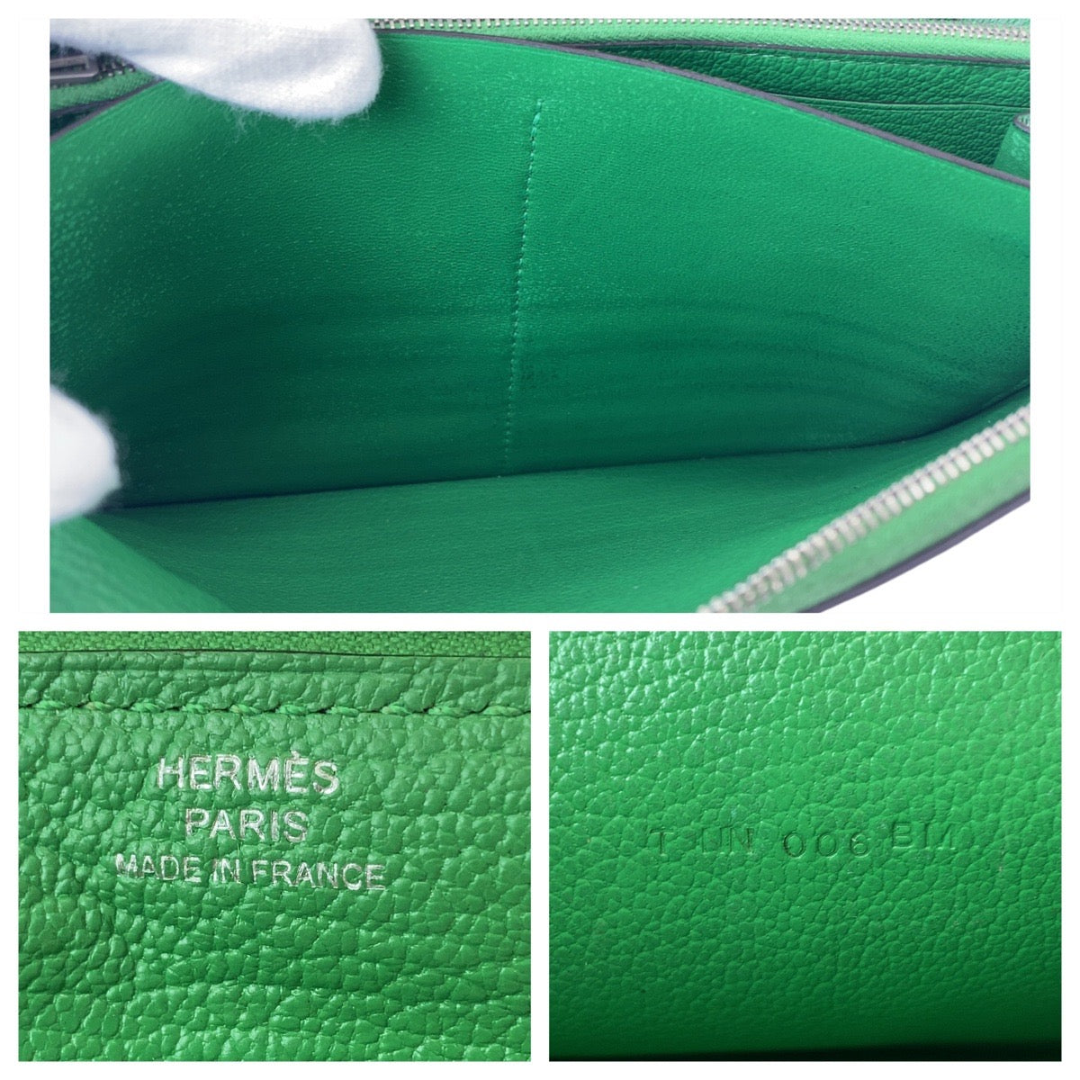 Hermes Azap TGM Leather Long Wallet