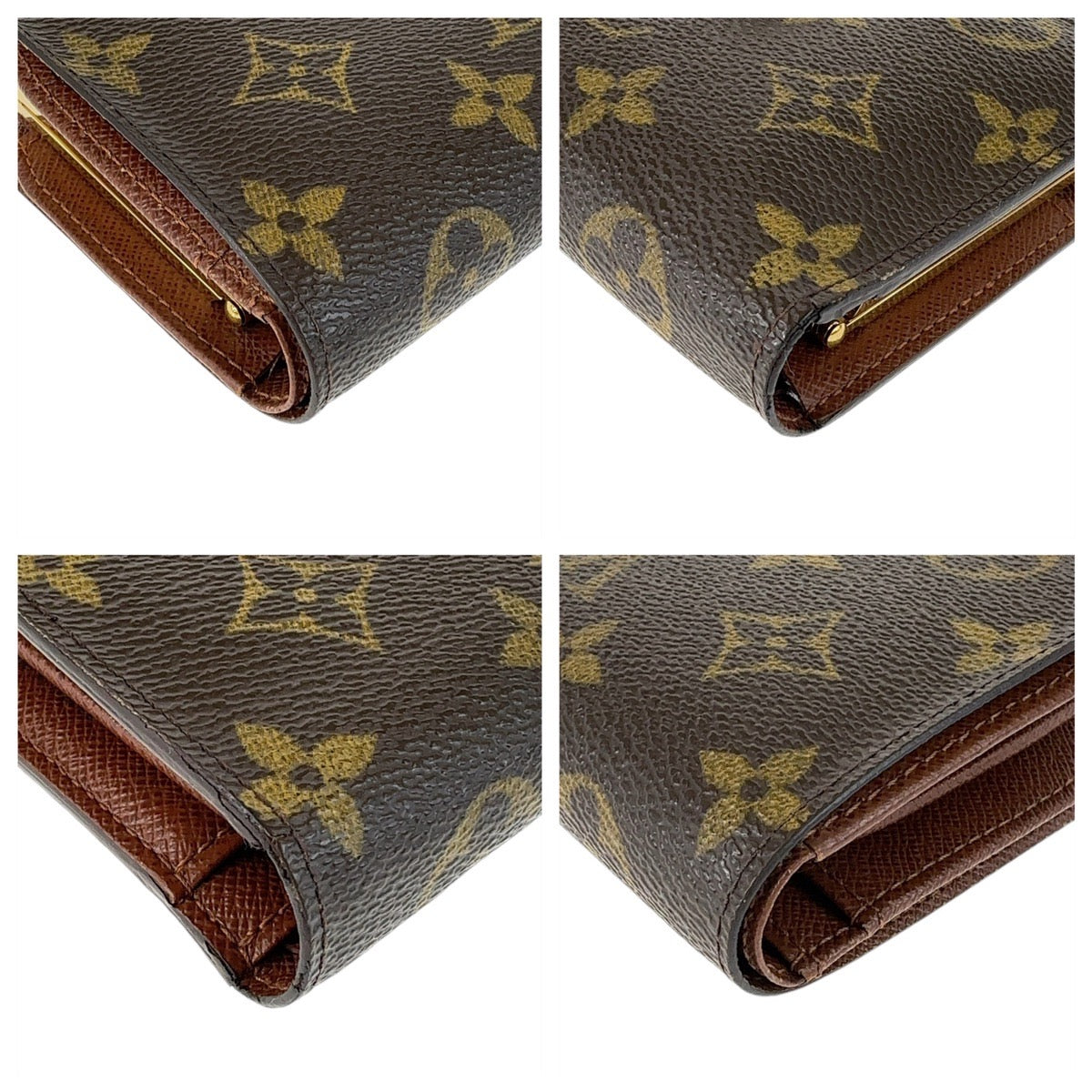 Louis Vuitton Monogram Compact Wallet Brown