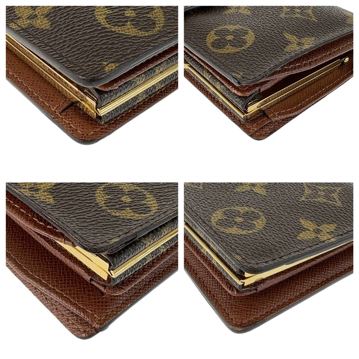 Louis Vuitton Monogram Compact Wallet Brown