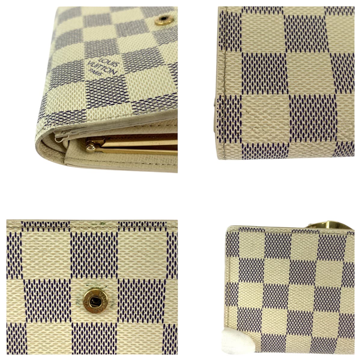 Louis Vuitton Damier Azur Compact Wallet N61676