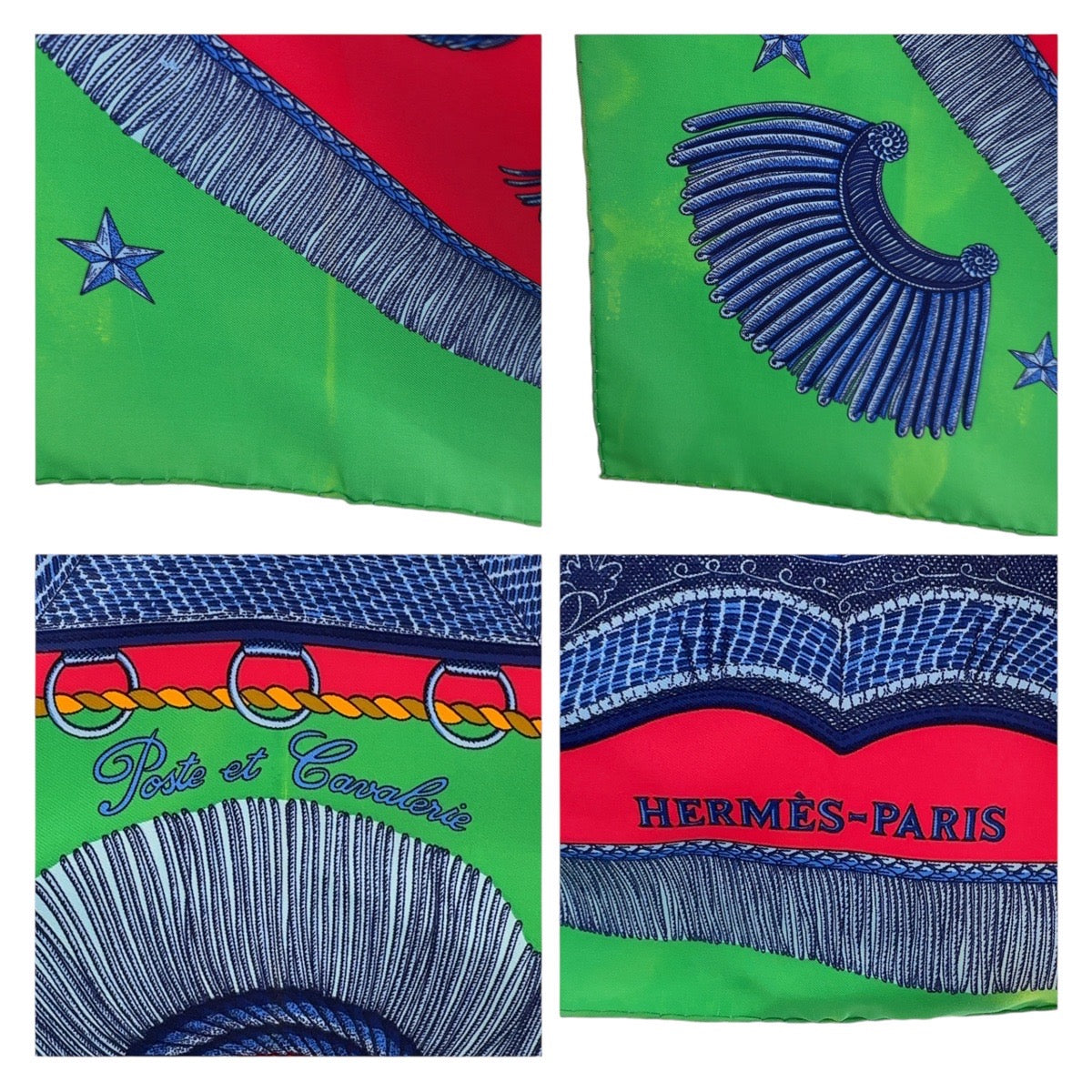 Hermes Silk Scarf Poste et Cavalerie