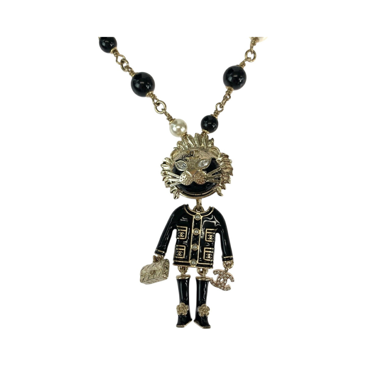 Chanel Coco Mark Lion Motif Necklace