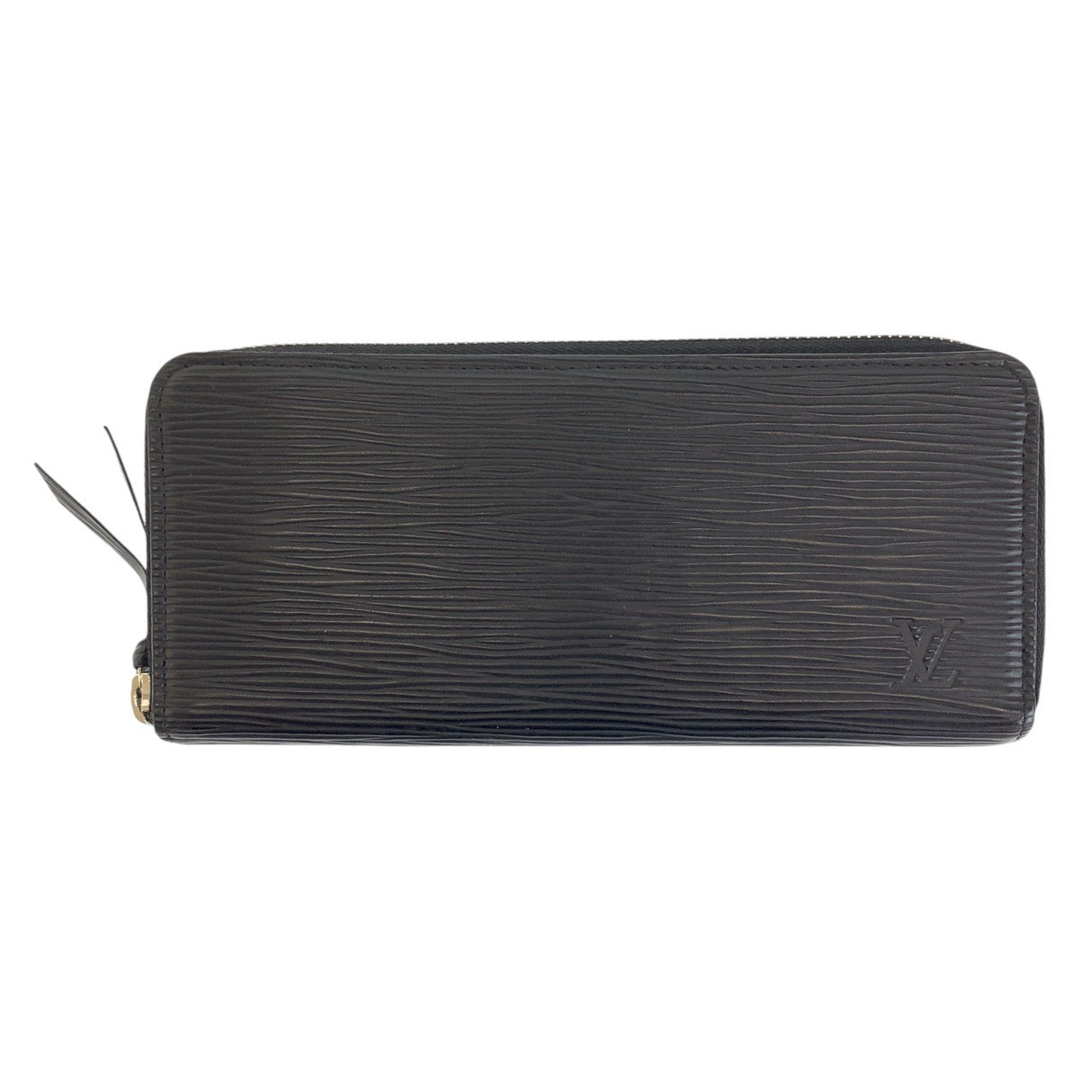 Louis Vuitton Epi Clemence Wallet Black Leather