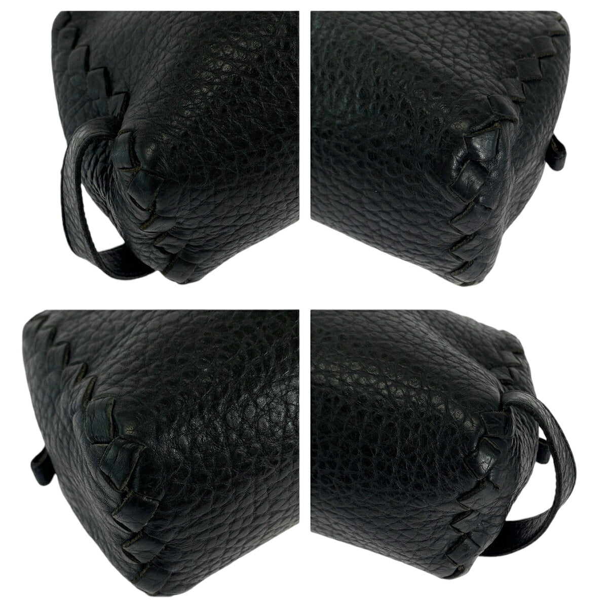 Bottega Veneta Intrecciato Black Clutch Bag