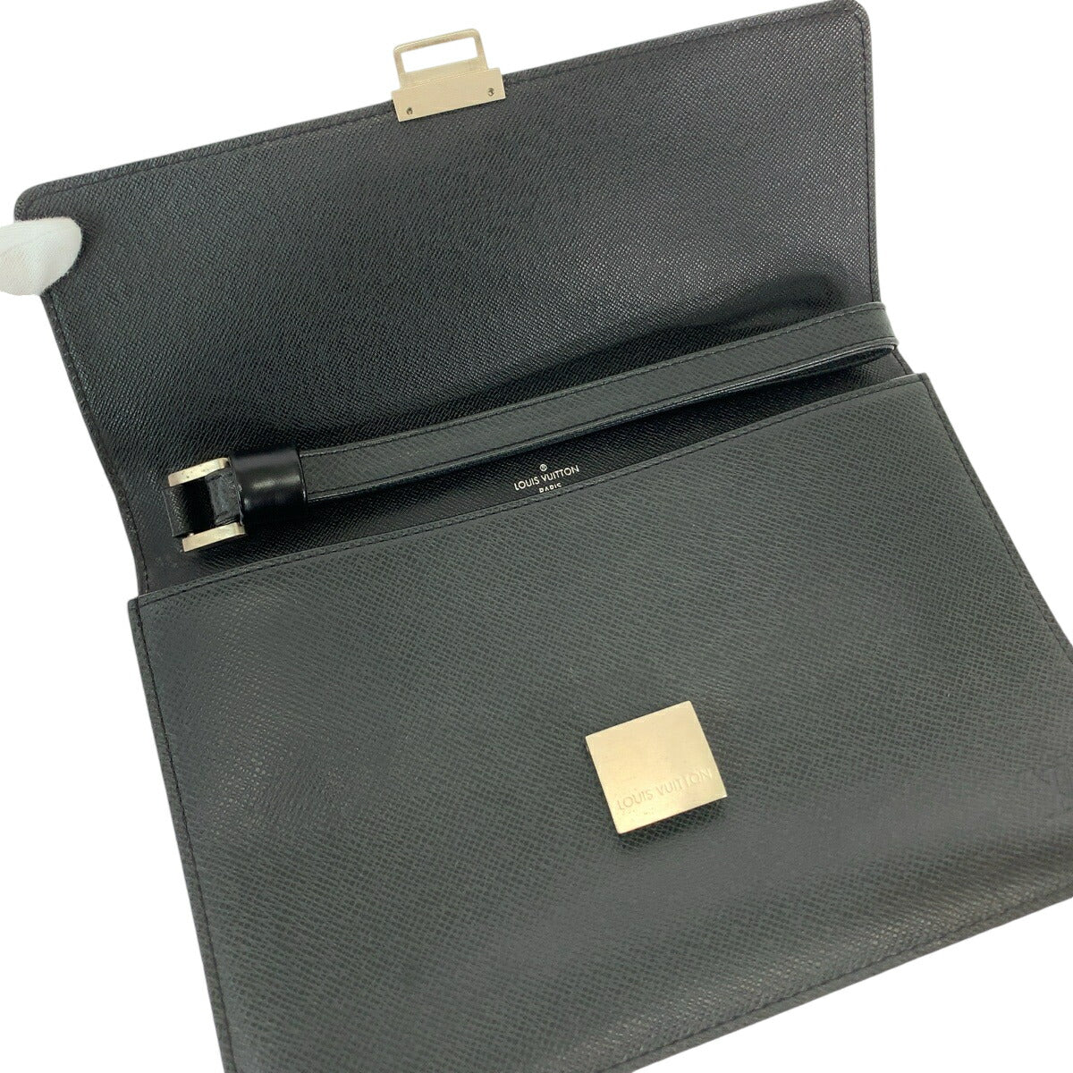 Louis Vuitton Taiga Selenga Clutch Black