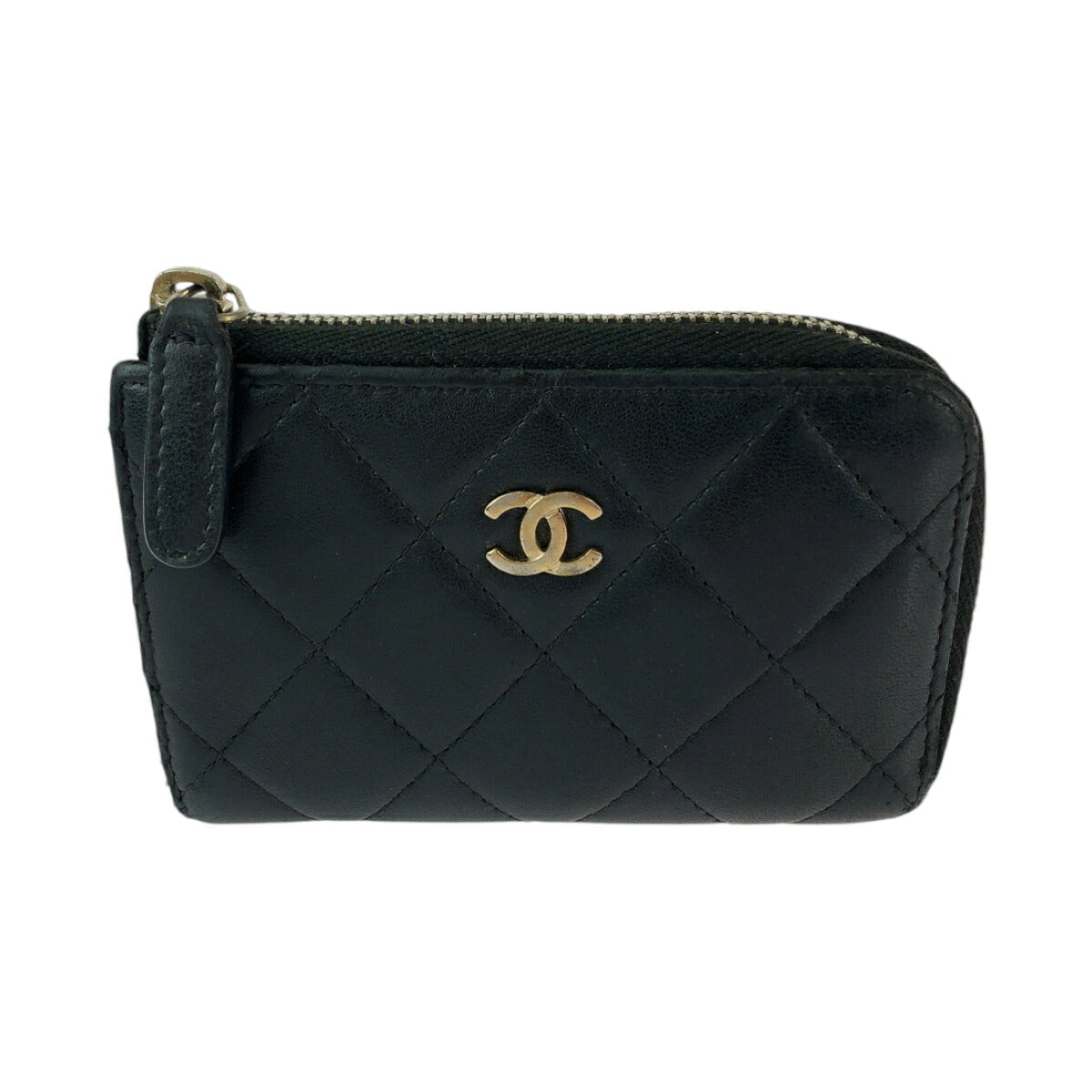 Chanel Lambskin Coin Case with Keyring