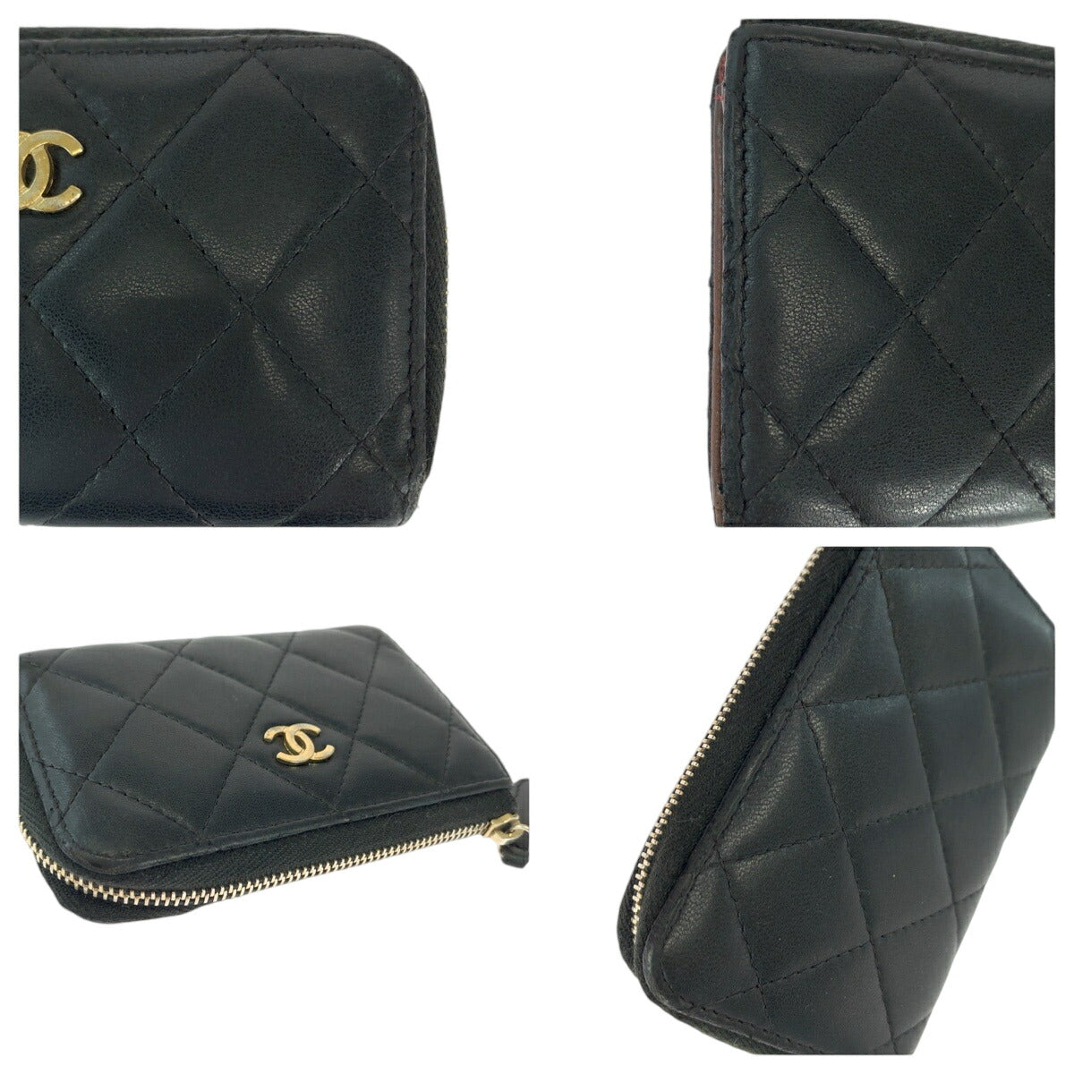 Chanel Lambskin Coin Case with Keyring