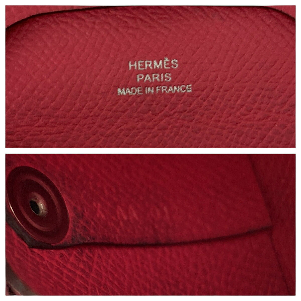 Hermes Bastia Coin Case Rose Azalee