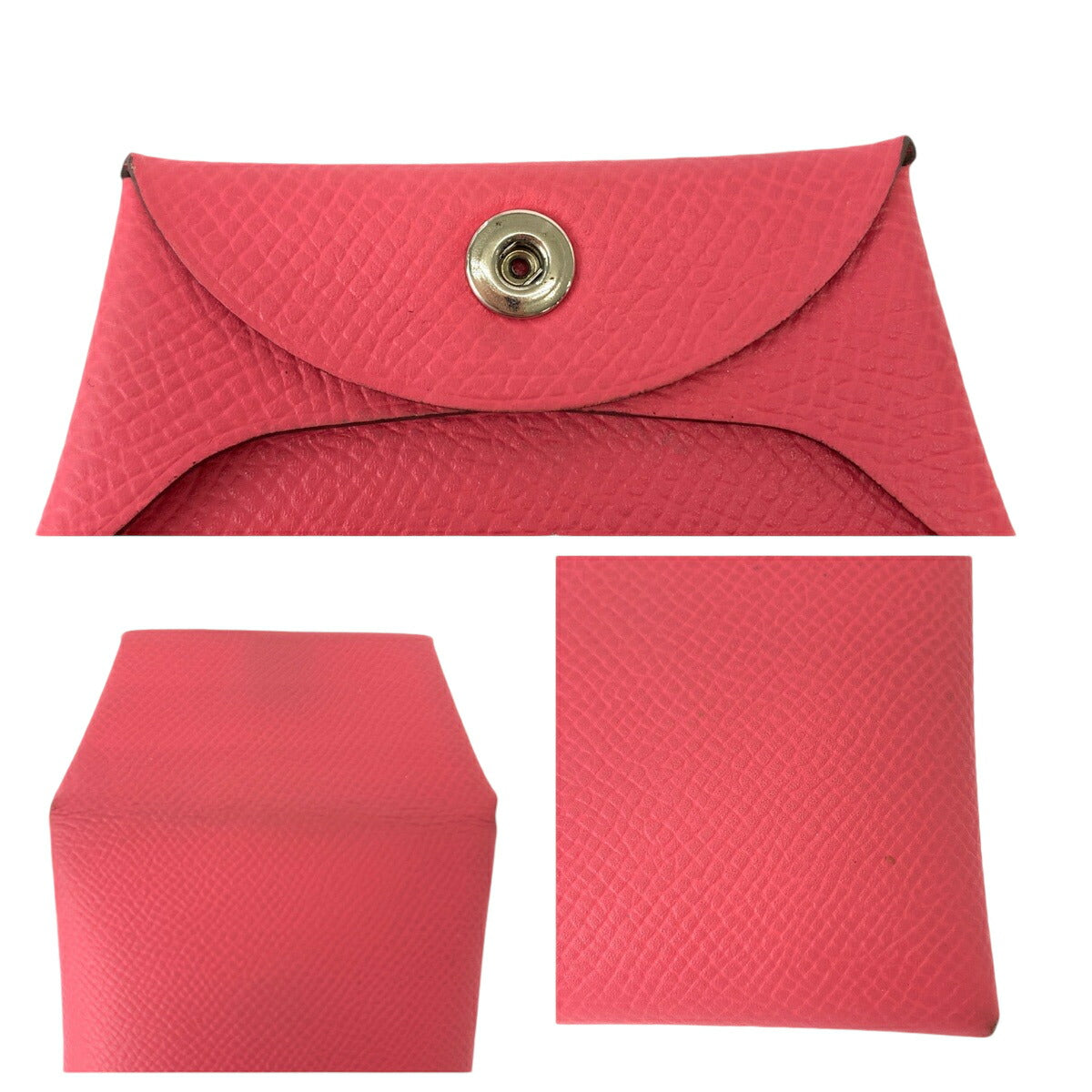 Hermes Bastia Coin Case Rose Azalee