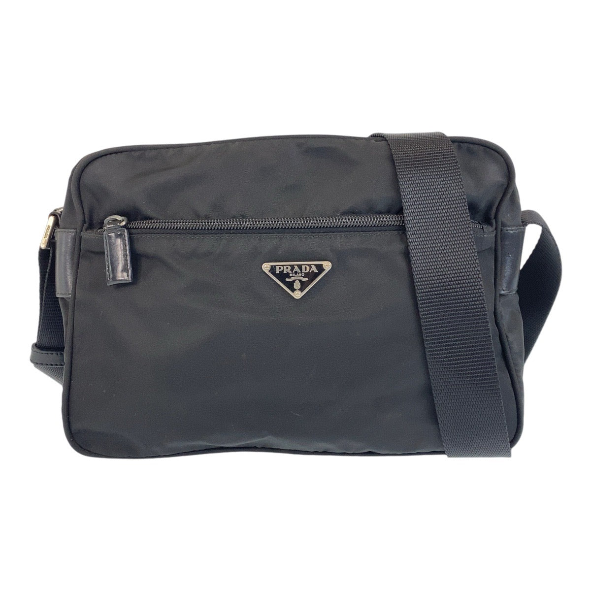 Prada Nylon Tessuto Triangle Logo Shoulder Bag