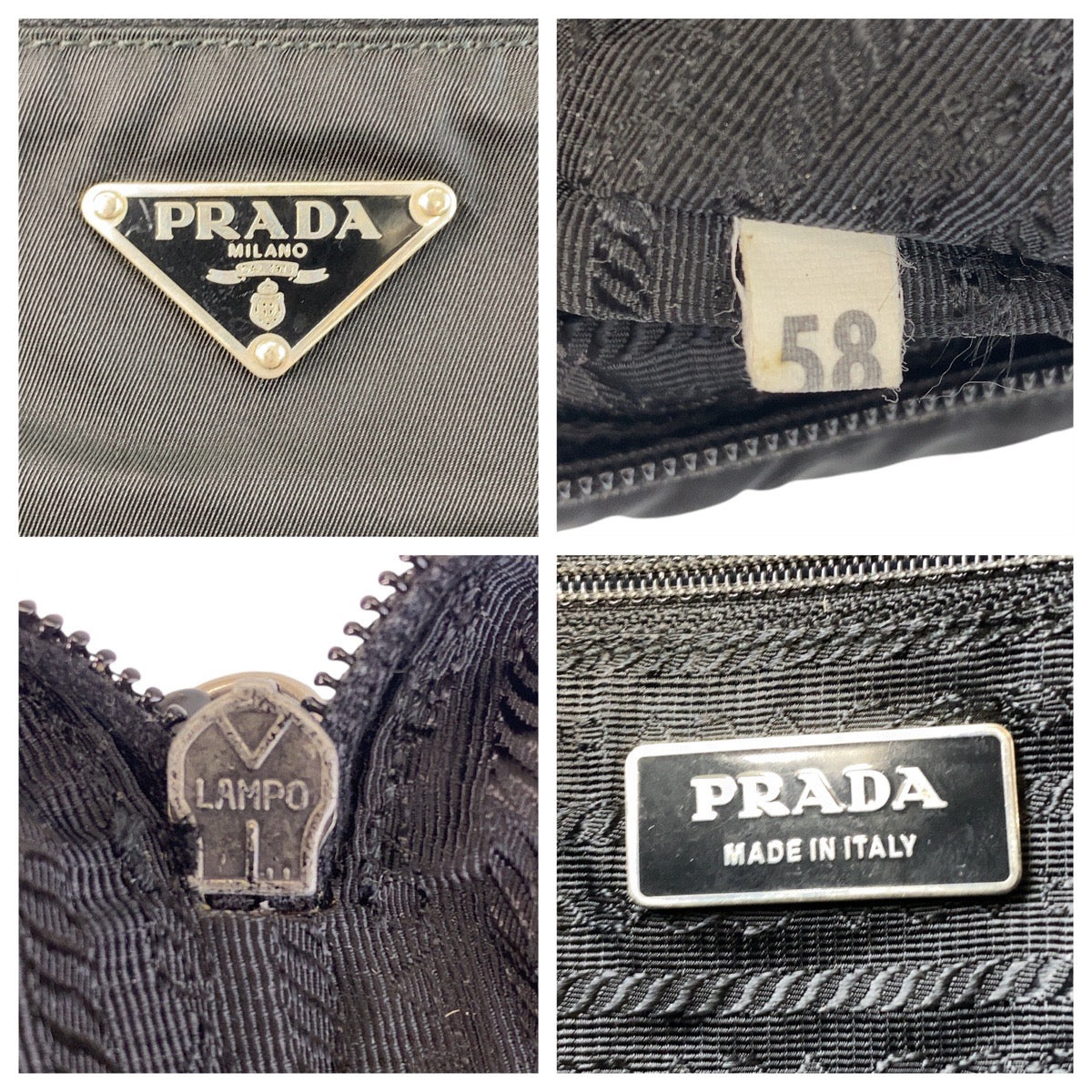 Prada Nylon Tessuto Triangle Logo Shoulder Bag