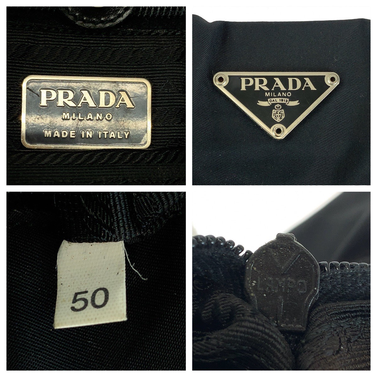 Prada Nylon Tessuto Logo Tote Bag