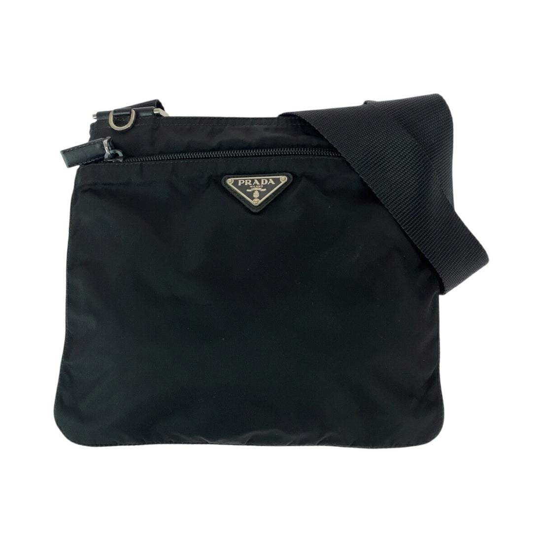 Prada Nylon Tessuto Triangle Logo Crossbody