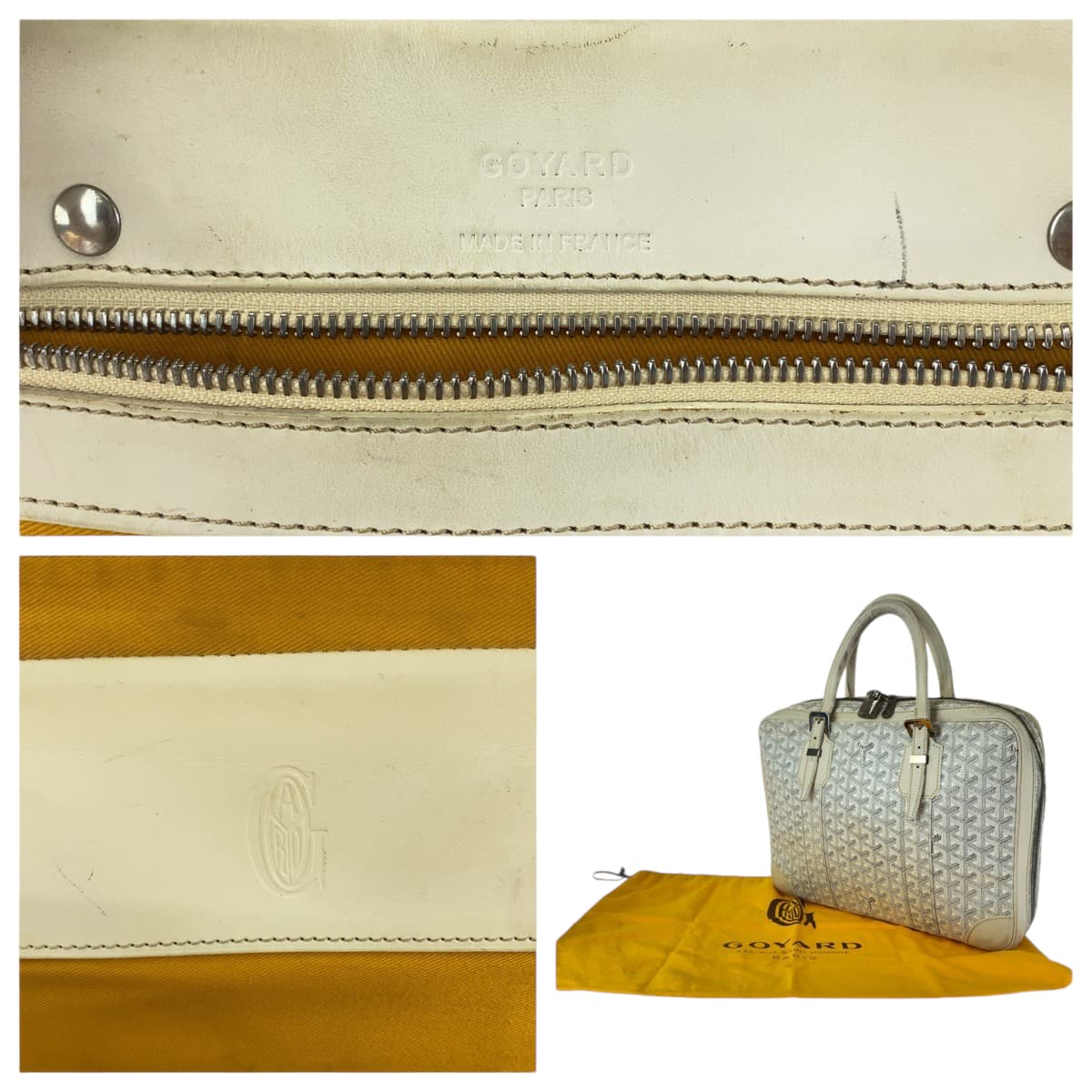 Goyard Ambassade PM Leather Handbag