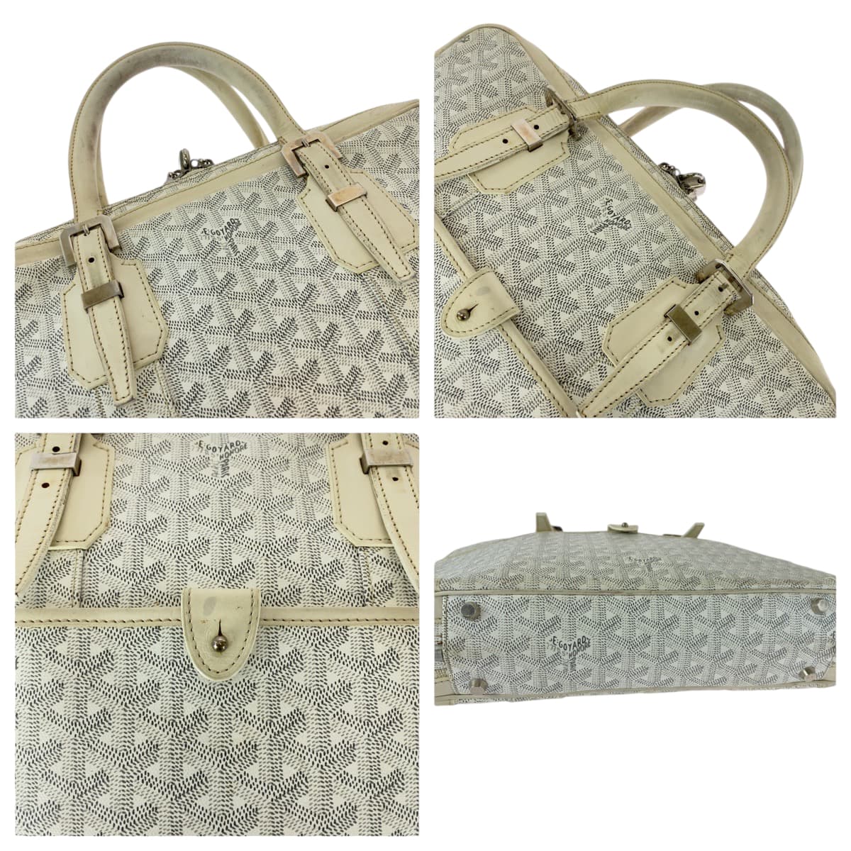 Goyard Ambassade PM Leather Handbag