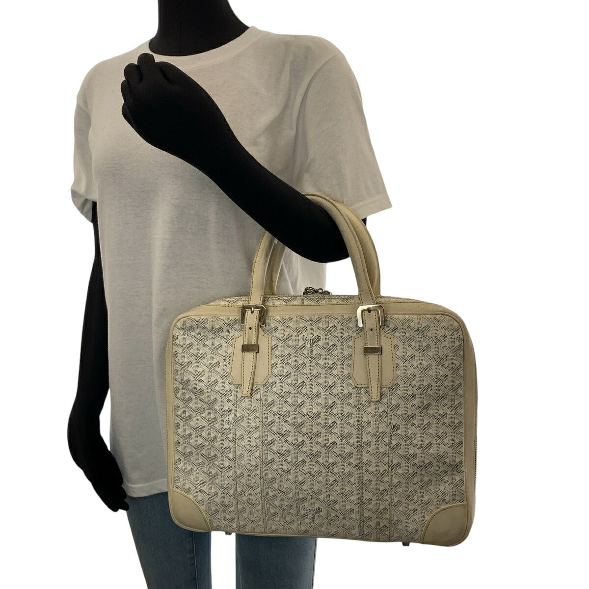 Goyard Ambassade PM Leather Handbag