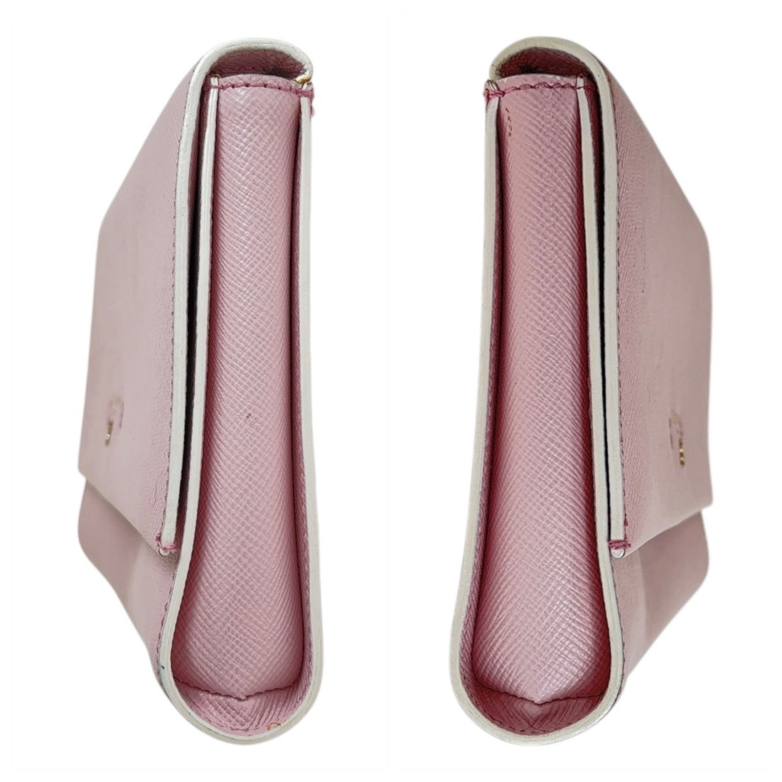 Serapian Pink Leather Clutch Bag