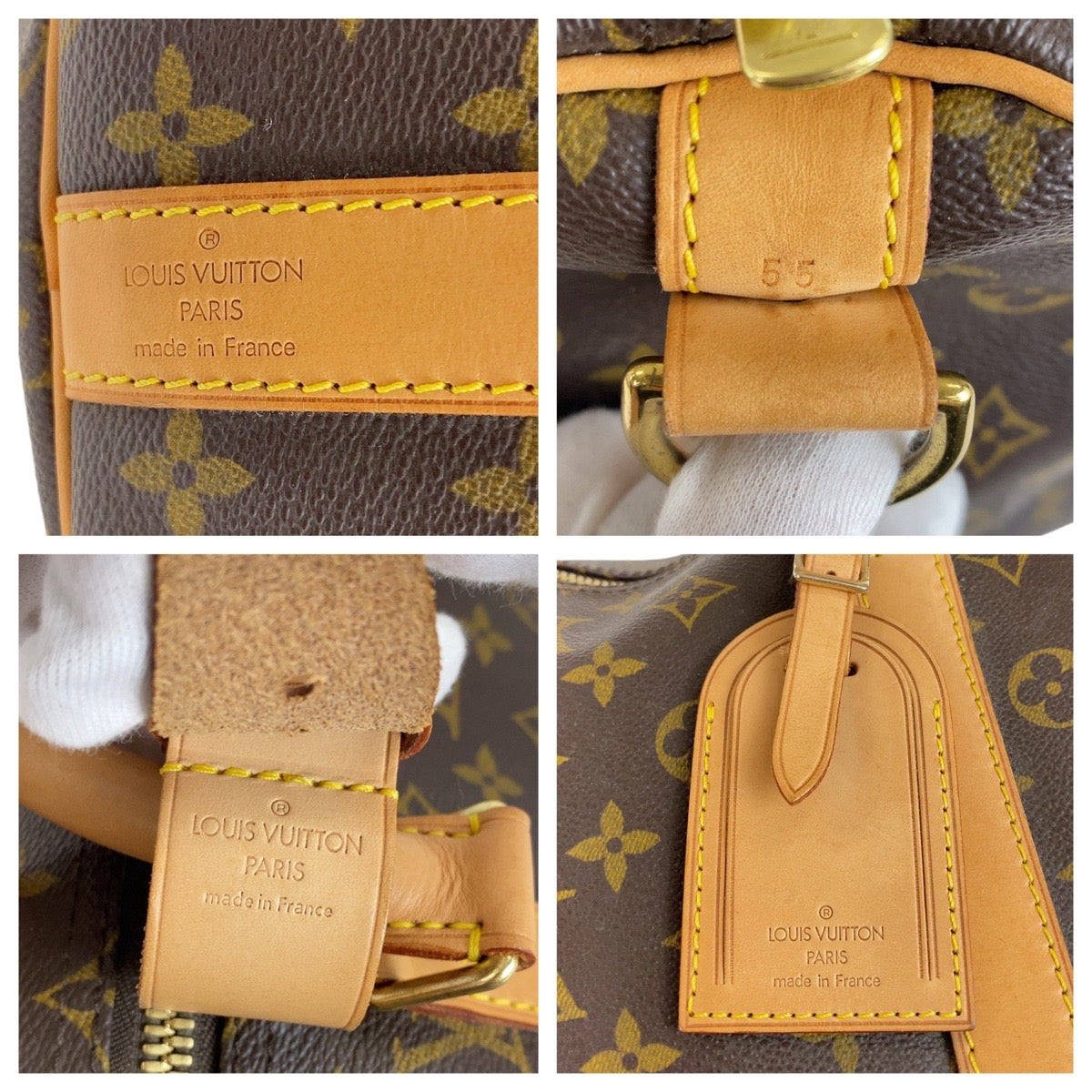 Louis Vuitton Monogram Keepall Bandouliere 55 Bag