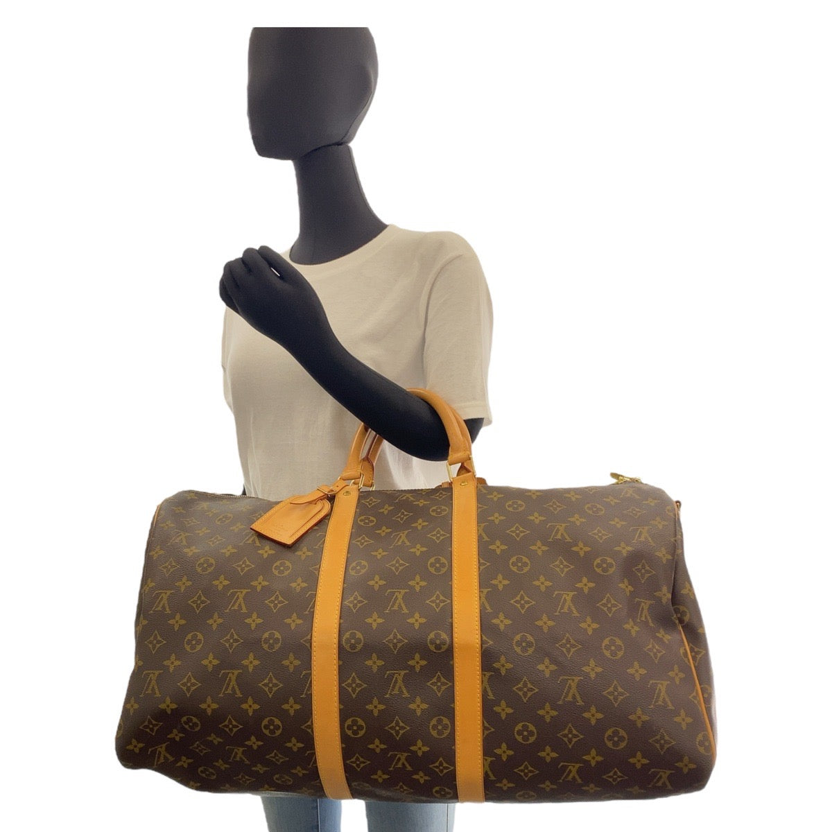 Louis Vuitton Monogram Keepall Bandouliere 55 Bag