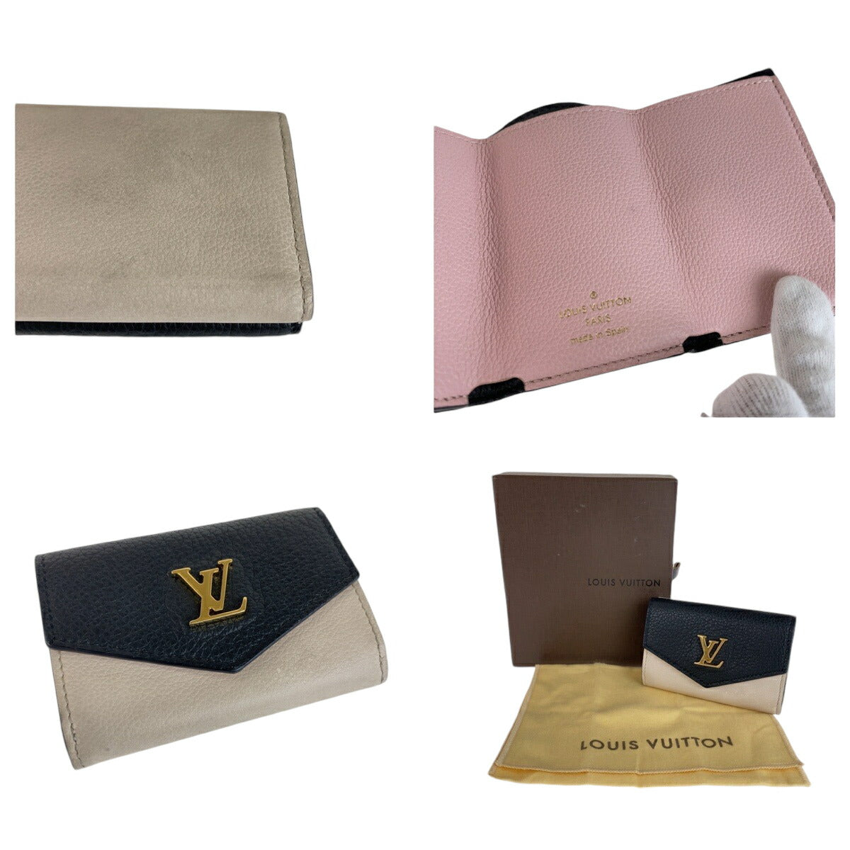 Louis Vuitton Leather Portefeuille Rock Mini Wallet