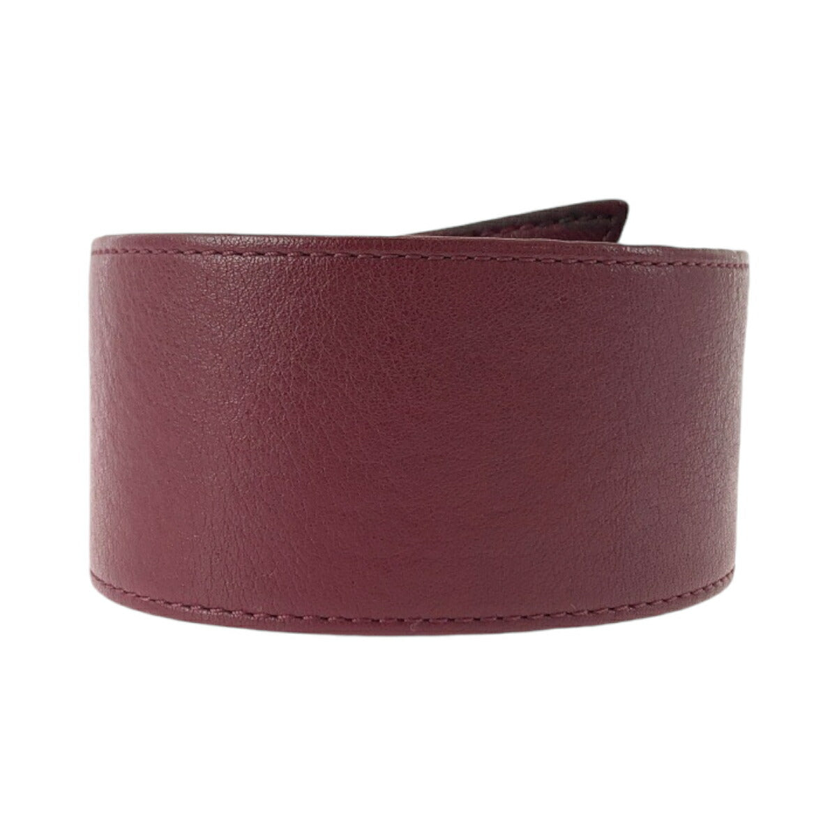 Dior Vintage Wine Red Leather Belt